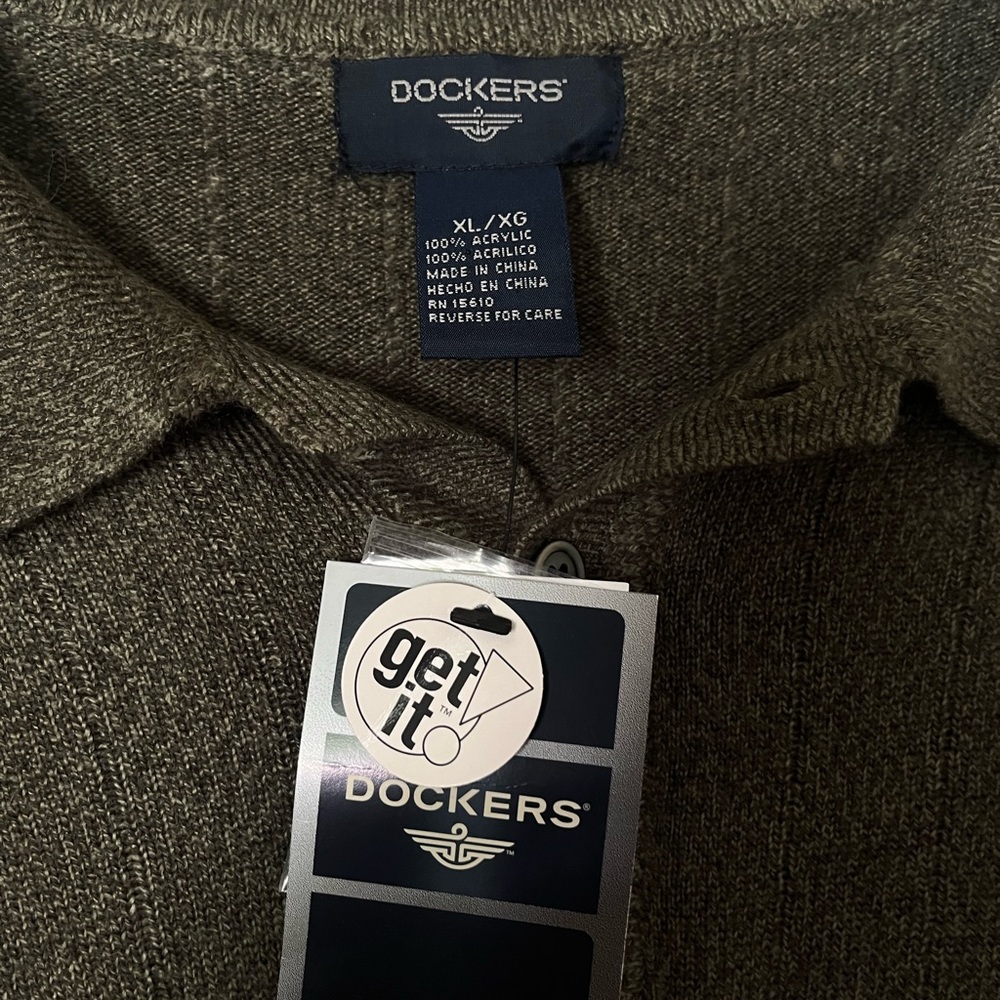 Dockers Dark Olive Knit Pullover